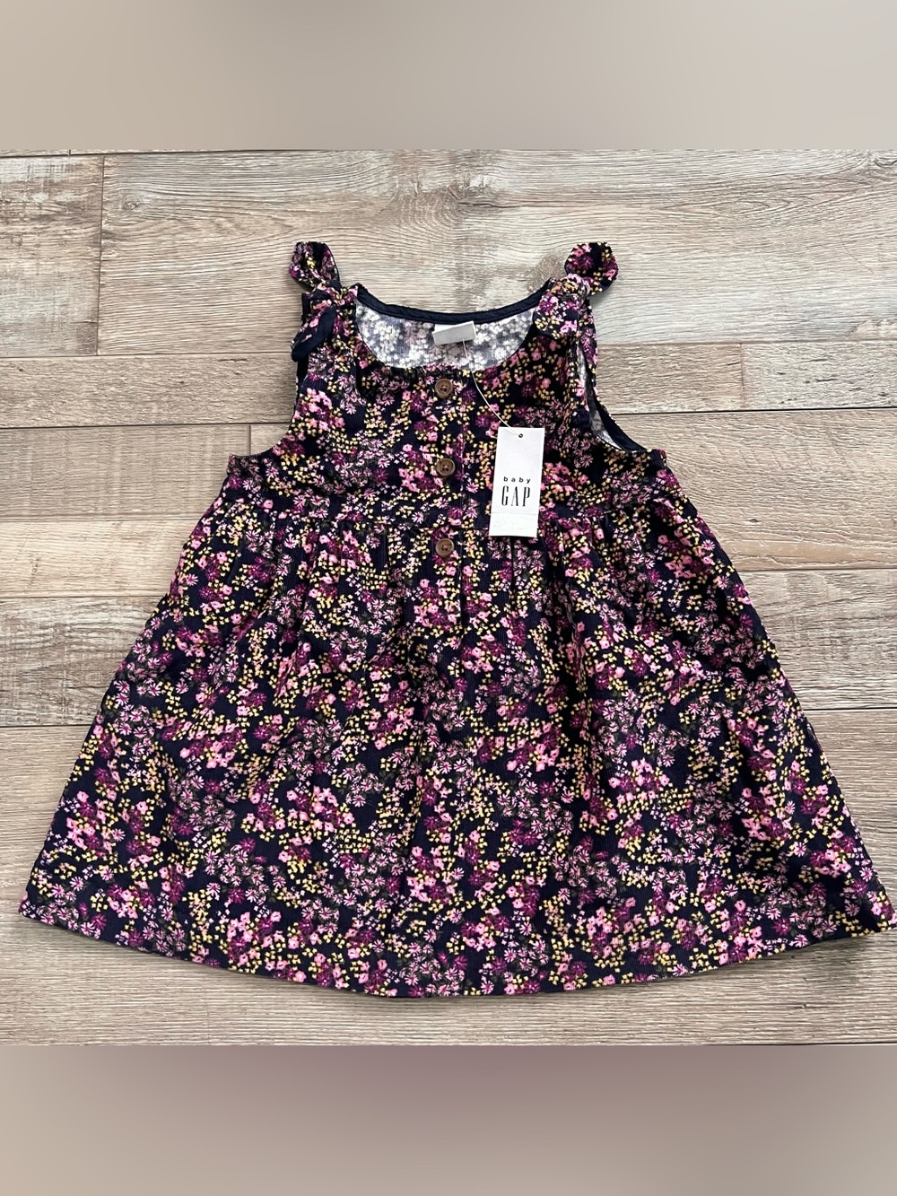 NWT Gap Floral Corduroy Dress Size 12-18 Months